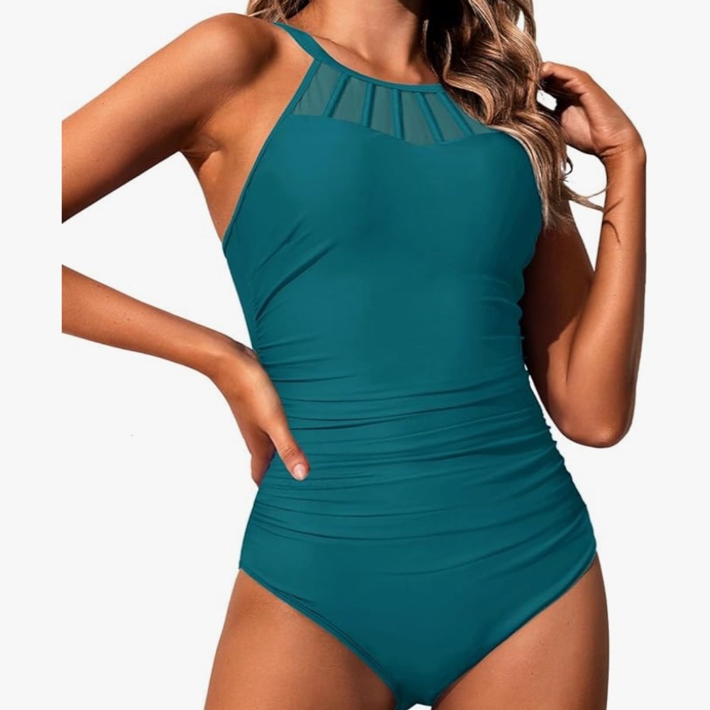 Teal Women's One Piece Swimsuit